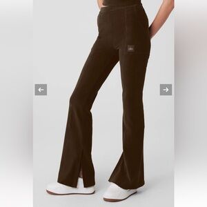 Alo Micro Corduroy High-Waist Winter Break Flare Pant